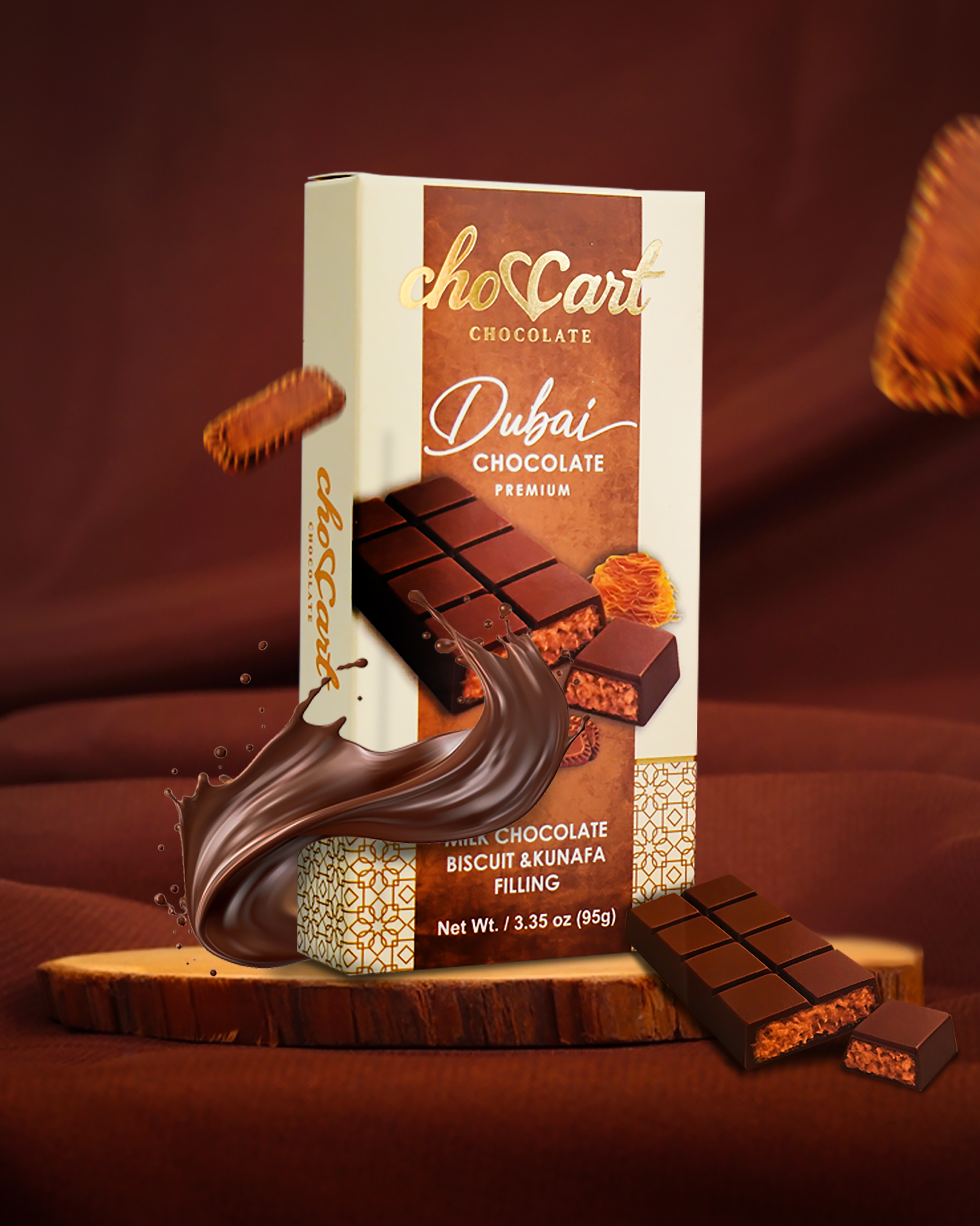 Dubai Biscuit & Kunafa Chocolate
